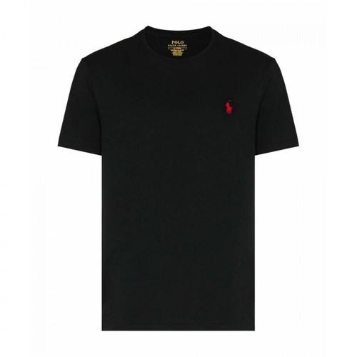 Polo Ralph Lauren, Jersey S/S T-Shirt Czarny, male, 315.00PLN