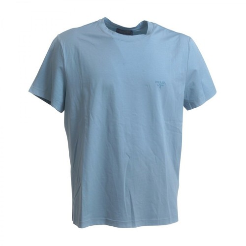 Prada, T-Shirt Niebieski, male, 1341.00PLN