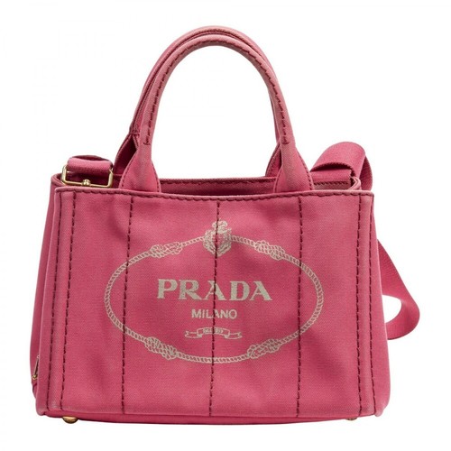 Prada Vintage, Używana mała torba Canapa Różowy, female, 2599.50PLN