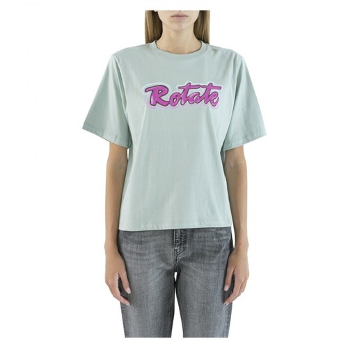Rotate Birger Christensen, Rt462 T-shirt maniche corte Niebieski, female, 183.00PLN