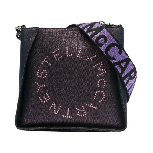 Stella McCartney, Stella Logo Shoulder Bag Różowy, female, 2736.00PLN