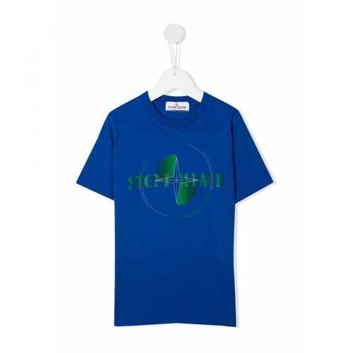 Stone Island, T-shirt Niebieski, male, 340.60PLN