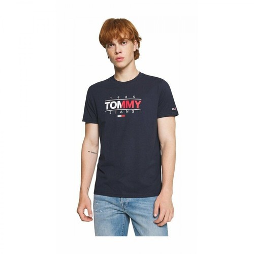 Tommy Jeans, T-Shirt Niebieski, male, 259.66PLN
