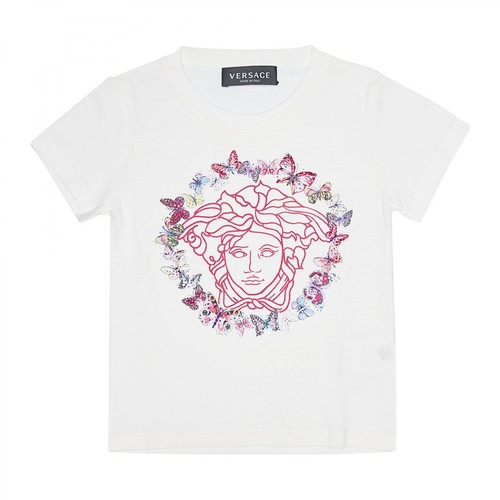 Versace, Kids T-shirt Biały, female, 639.00PLN
