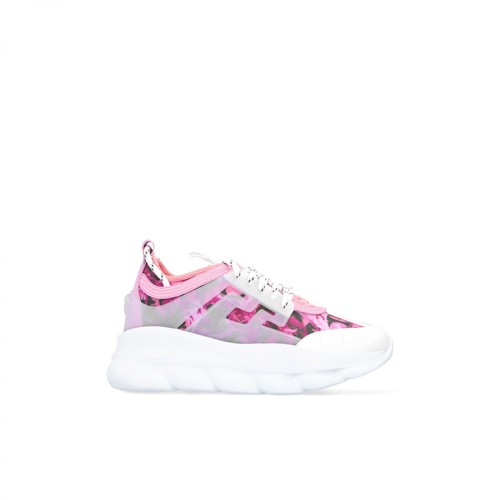 Versace, Lace-up sneakers Różowy, female, 2691.00PLN