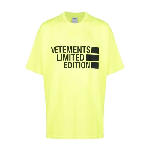 Vetements, T-shirt Żółty, male, 1779.00PLN