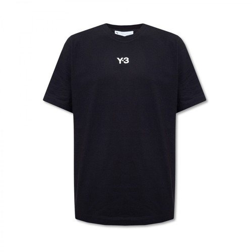 Y-3, Logo T-shirt Czarny, male, 548.00PLN
