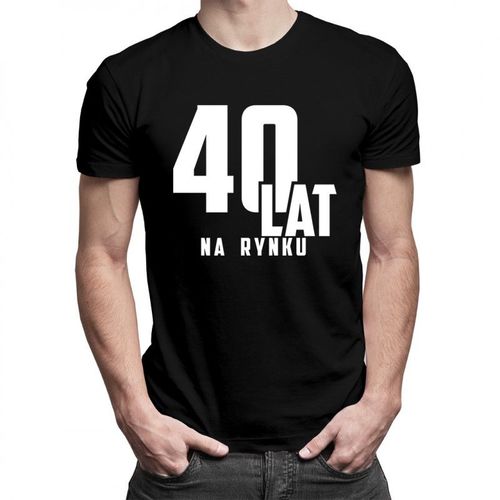 40 lat na rynku - męska koszulka z nadrukiem 69.00PLN