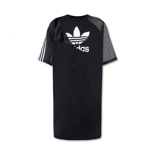 Adidas Originals, Long T-shirt with logo Czarny, female, 263.35PLN