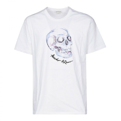 Alexander McQueen, T-shirt Biały, male, 1232.00PLN