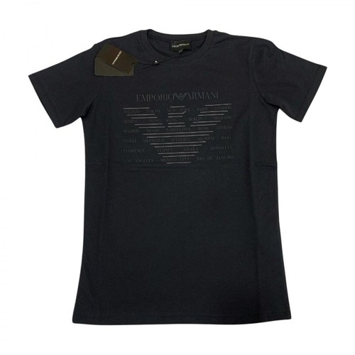 Armani, T-Shirt Aquila Czarny, male, 452.00PLN