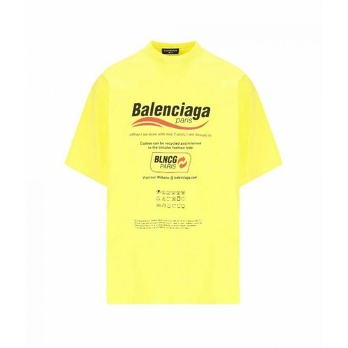Balenciaga, T-Shirt Żółty, male, 2640.00PLN