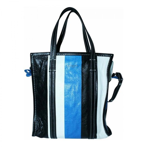 Balenciaga Vintage, Bazar Shopper Bag Pre-owned Niebieski, female, 4111.30PLN