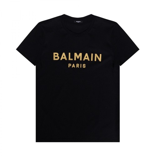 Balmain, Logo T-shirt Czarny, male, 2048.00PLN