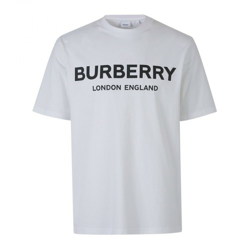 Burberry, Oversized Logo T-shirt Biały, female, 1460.00PLN