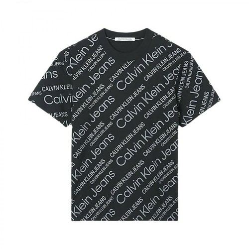 Calvin Klein Jeans, T-shirt Czarny, male, 136.17PLN