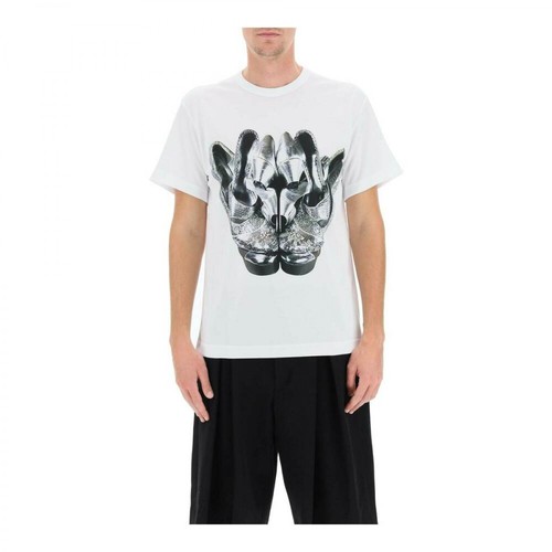 Comme des Garçons, Printed t-shirt Biały, male, 785.43PLN
