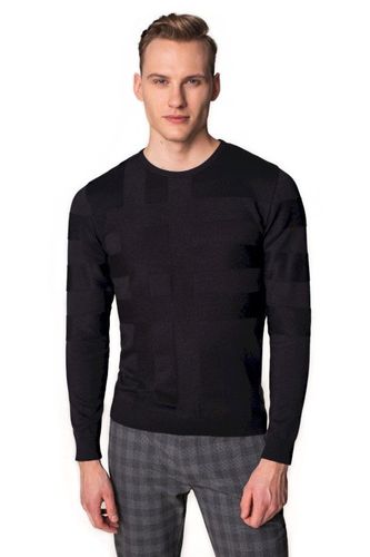 Czarny sweter typu półgolf Recman Cedran 199.00PLN