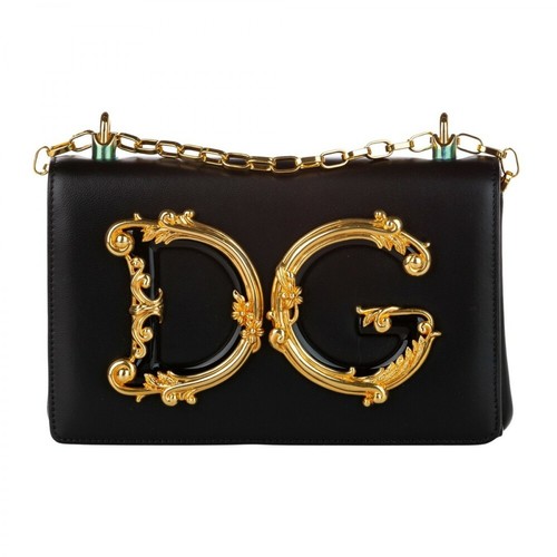 Dolce & Gabbana Pre-owned, Pre-owned Leather Crossbody Bag Czarny, female, 6237.19PLN