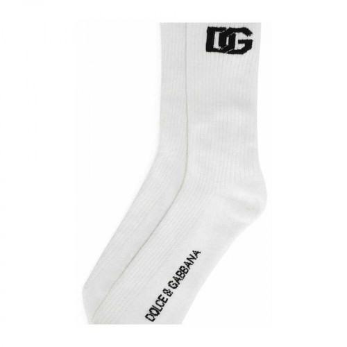Dolce & Gabbana, Socks Biały, male, 342.00PLN