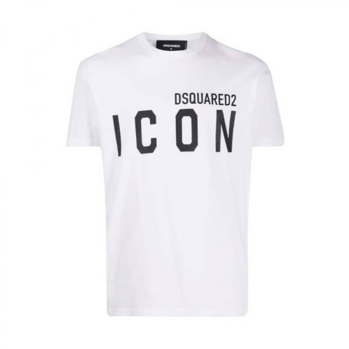 Dsquared2, Icon T-shirt Biały, male, 880.00PLN