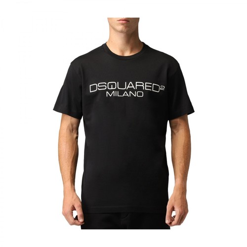 Dsquared2, Logo Print T-ShirT Czarny, male, 1160.00PLN
