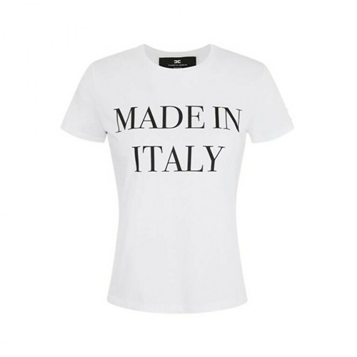 Elisabetta Franchi, T-shirt Ma20311E2 Biały, female, 540.14PLN