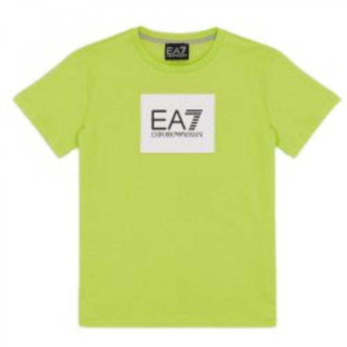 Emporio Armani EA7, T-Shirt Żółty, male, 251.00PLN