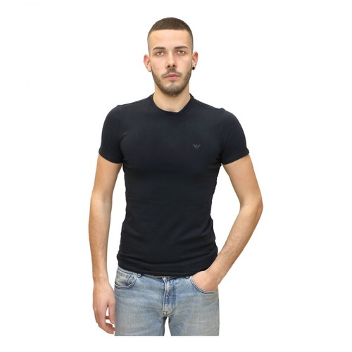 Emporio Armani, T-shirt Czarny, male, 218.00PLN