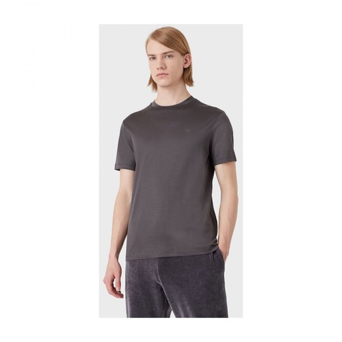 Emporio Armani, T-Shirt Szary, male, 580.00PLN