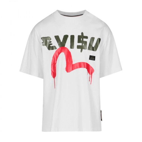 Evisu, T-shirt Biały, male, 368.00PLN