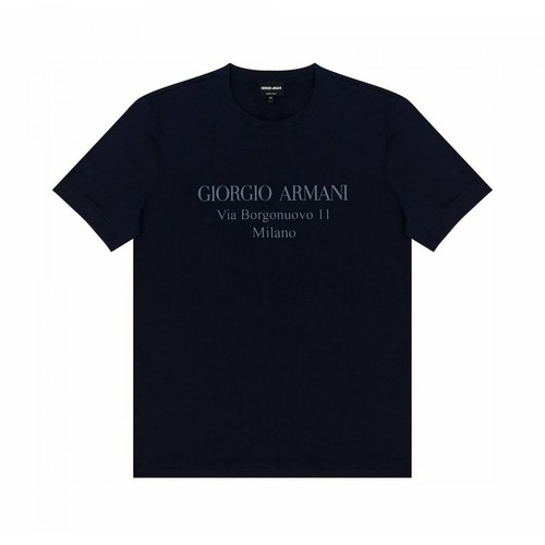 Giorgio Armani, Logo T-shirt Czarny, male, 1004.00PLN