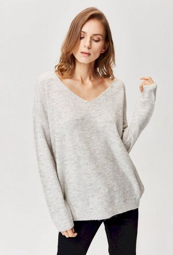 Gładki sweter z domieszką wełny 38.97PLN