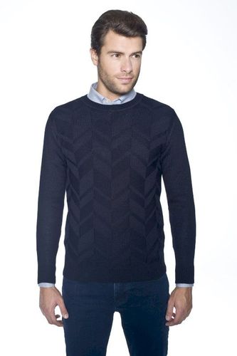 Granatowy sweter typu półgolf Recman Drago 169.99PLN
