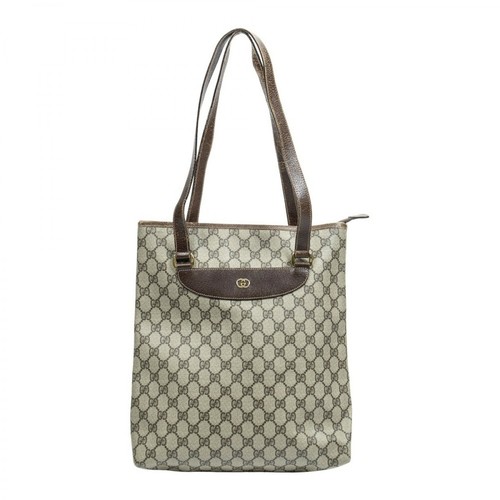 Gucci Vintage, Pre-owned Tall Shoulder Tote Brązowy, female, 2445.00PLN