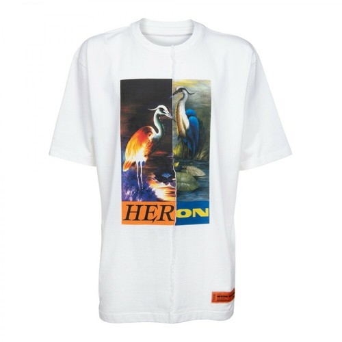 Heron Preston, T-shirt Biały, male, 858.00PLN