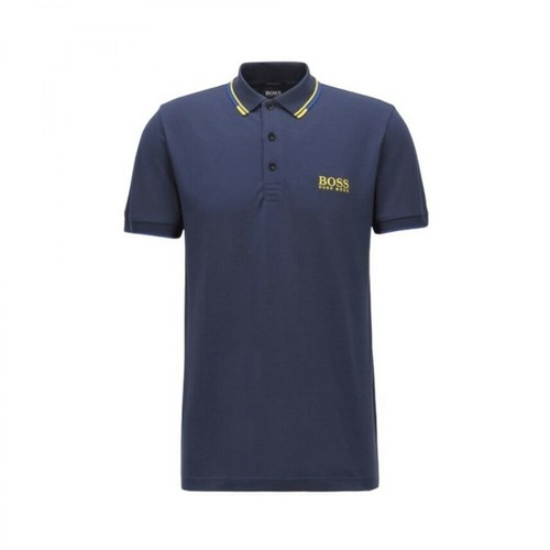 Hugo Boss, Polo T-shirt Niebieski, male, 499.07PLN