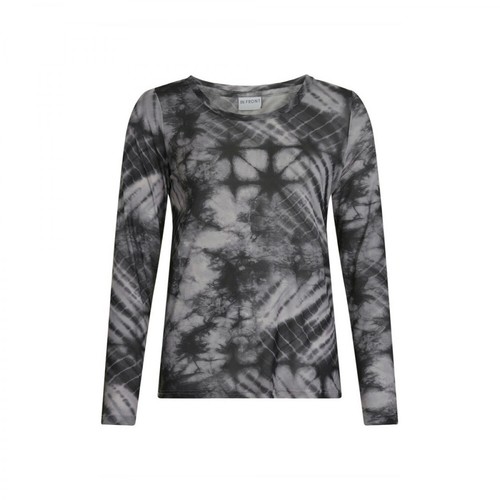 IN Front, Mesh T-Shirt Toppe 14837 Szary, female, 183.00PLN
