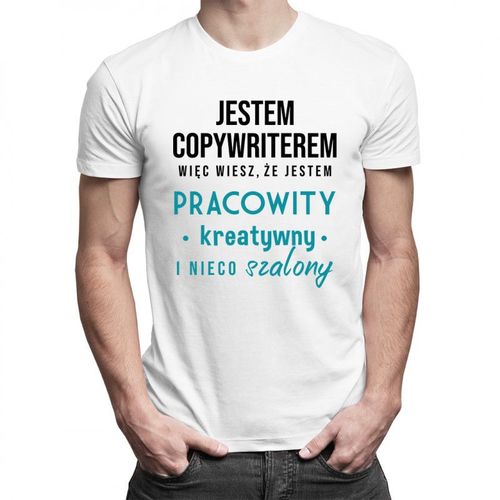 Jestem copywriterem - męska koszulka z nadrukiem 69.00PLN