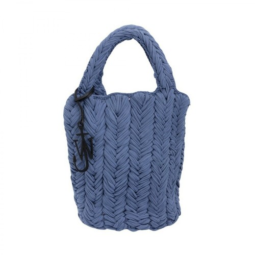 JW Anderson, Knitted Shopper Bag Niebieski, female, 1291.00PLN
