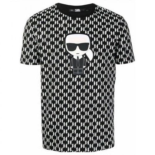 Karl Lagerfeld, T-Shirt Czarny, male, 449.60PLN