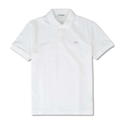 Lacoste, Koszulka polo z logo Crocodile Light Biały, male, 368.00PLN