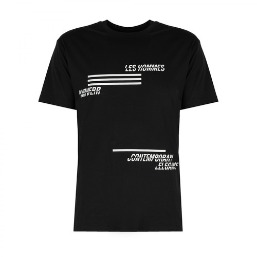 Les Hommes, T-shirt Contemporary Czarny, male, 318.00PLN