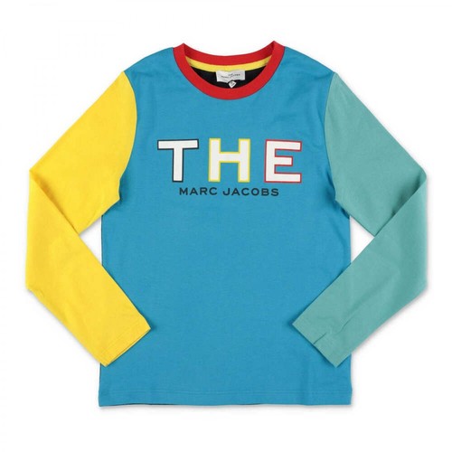 Little Marc Jacobs, Cotton jersey t-shirt Niebieski, unisex, 274.00PLN