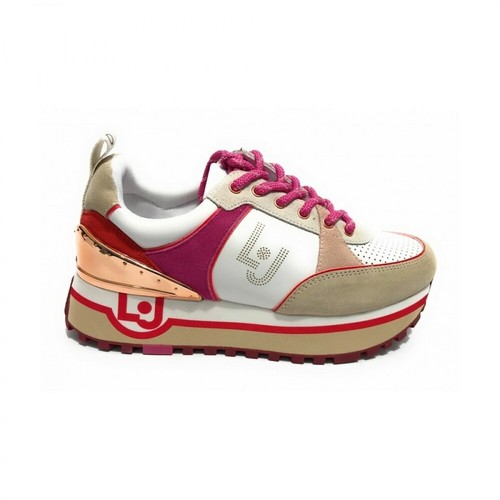 Liu Jo, Scarpe sneakers in pelle Ds22Lj01 Ba2055P0304 Różowy, female, 821.00PLN