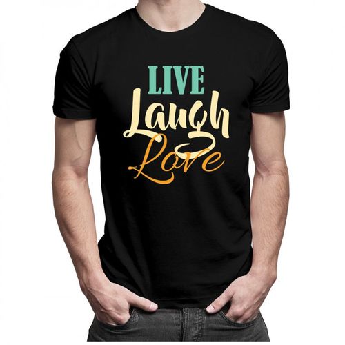 Live Laugh Love - męska koszulka z nadrukiem 69.00PLN