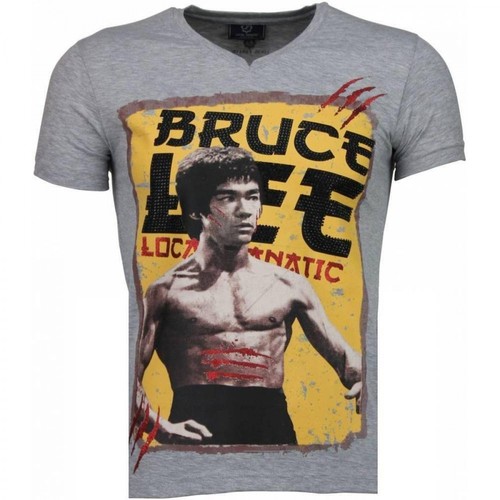 Local Fanatic, Bruce Lee Hunter - T-shirt Szary, male, 272.29PLN
