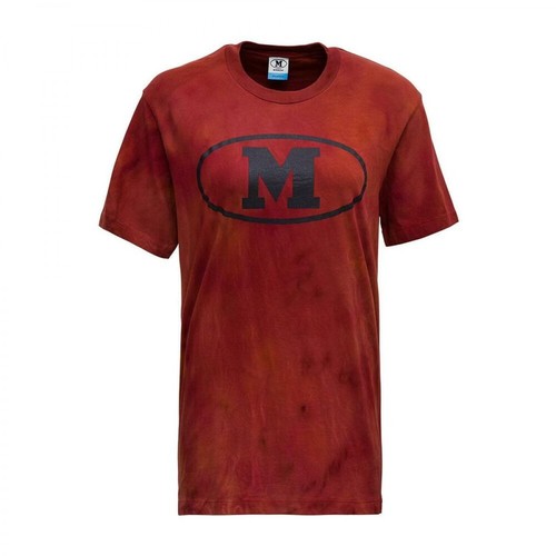 M Missoni, T-Shirt with Logo Print Czerwony, female, 560.00PLN