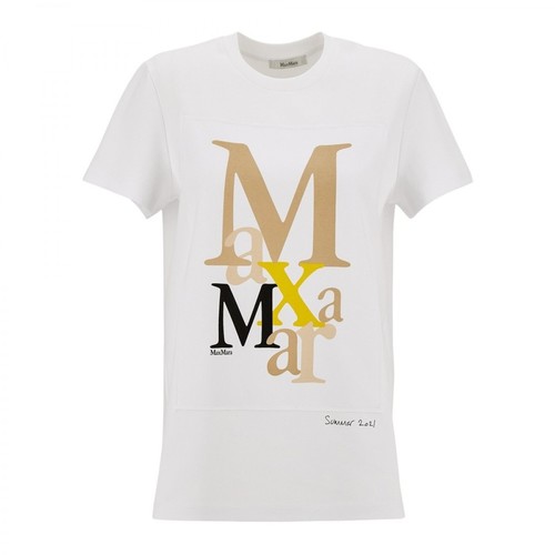 Max Mara, Humor T-Shirt Biały, female, 548.00PLN