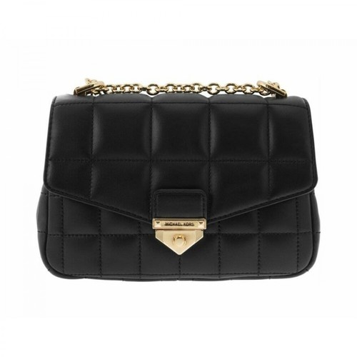 Michael Kors, Small Quilted Leather Shoulder Bag Czarny, female, 1596.00PLN
